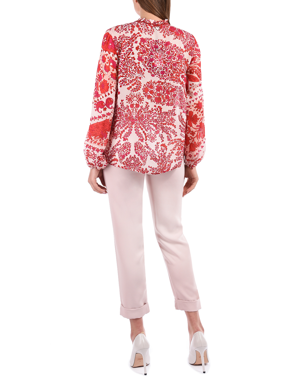 Блузка с цветочным принтом TWINSET, размер 44 - фото 3