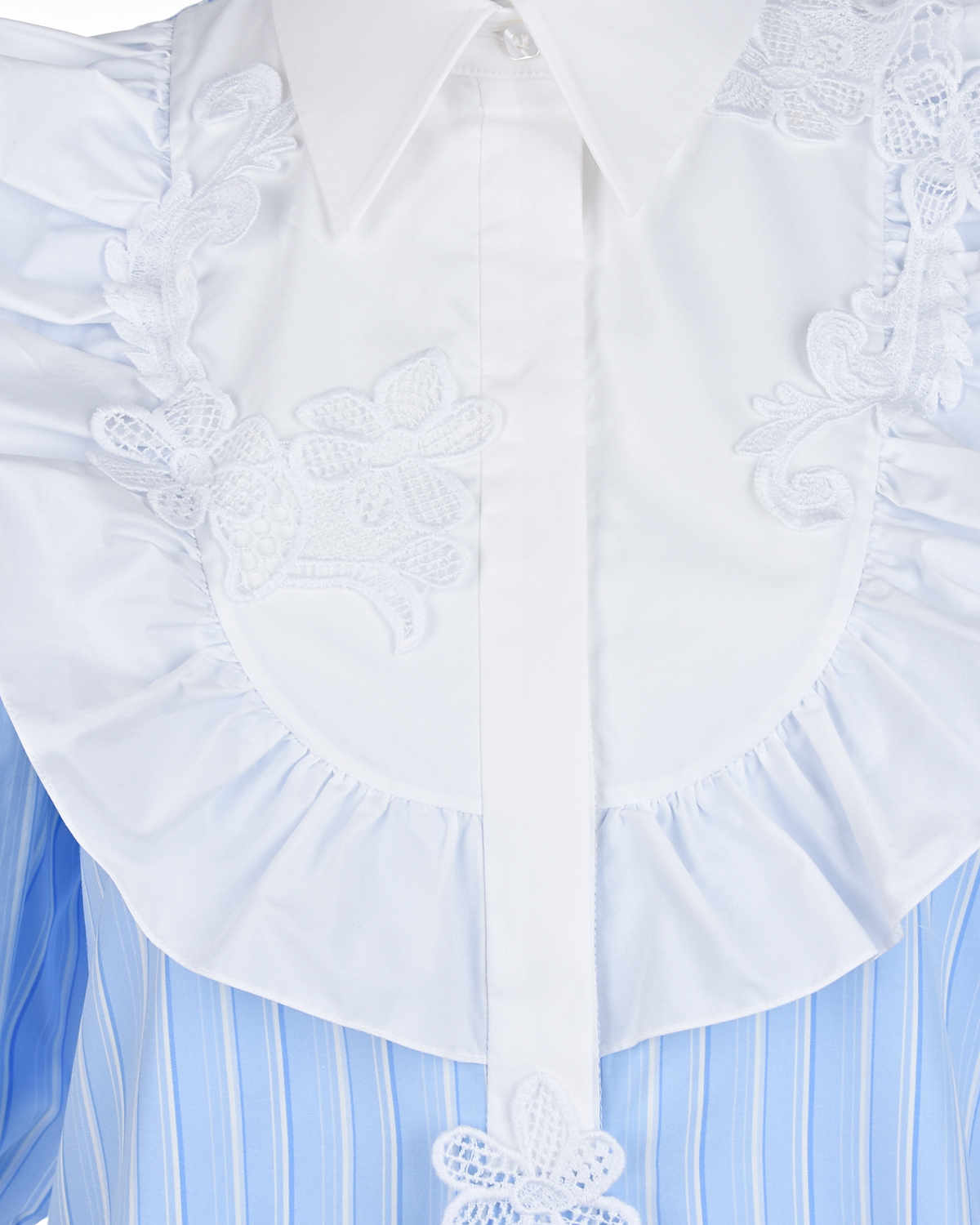 Голубое платье с белым воротником Vivetta, размер 40, цвет голубой - фото 3