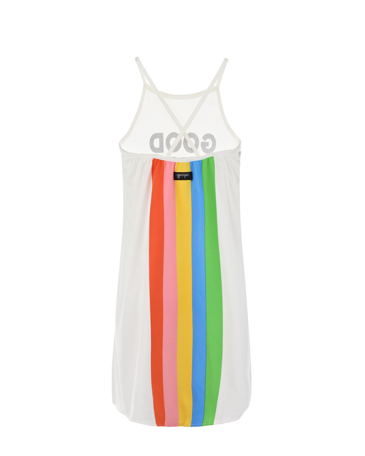 Платье с принтом "Good vibes" Yporque детское, размер 92, цвет белый - фото 2