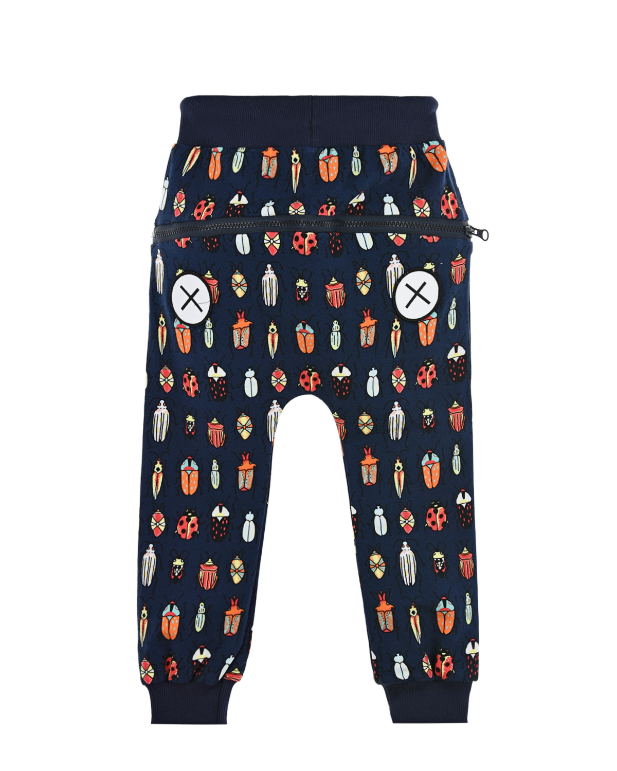 Спортивные брюки с принтом "Жуки" Zombie Dash детские, размер 92, цвет мультиколор - фото 2
