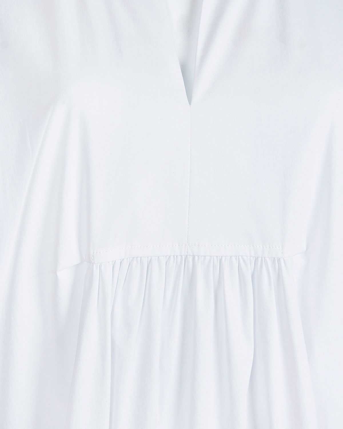 Белое платье с отделкой рюшами Attesa - фото 7