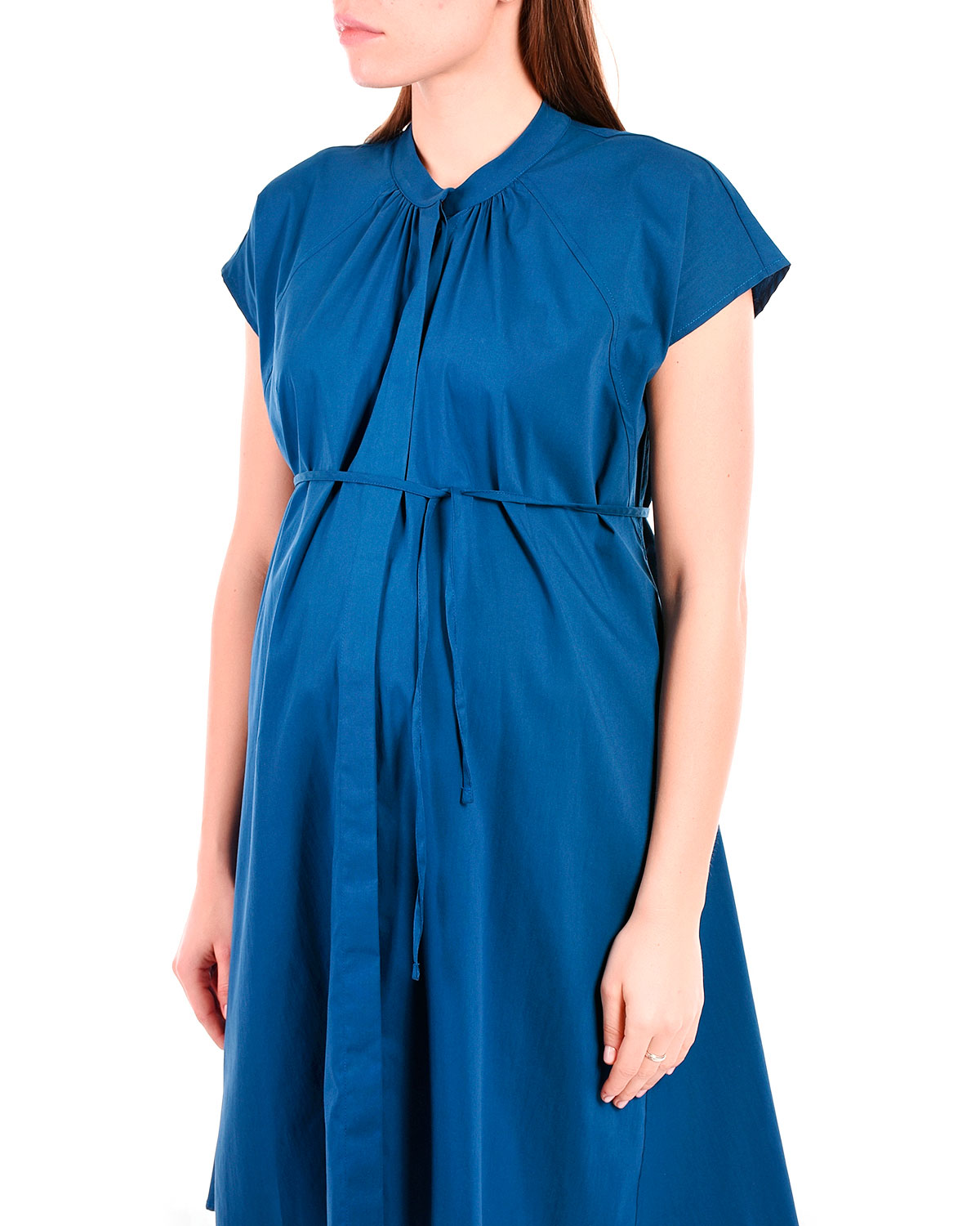 Синее платье с кулиской на спинке Attesa - фото 6