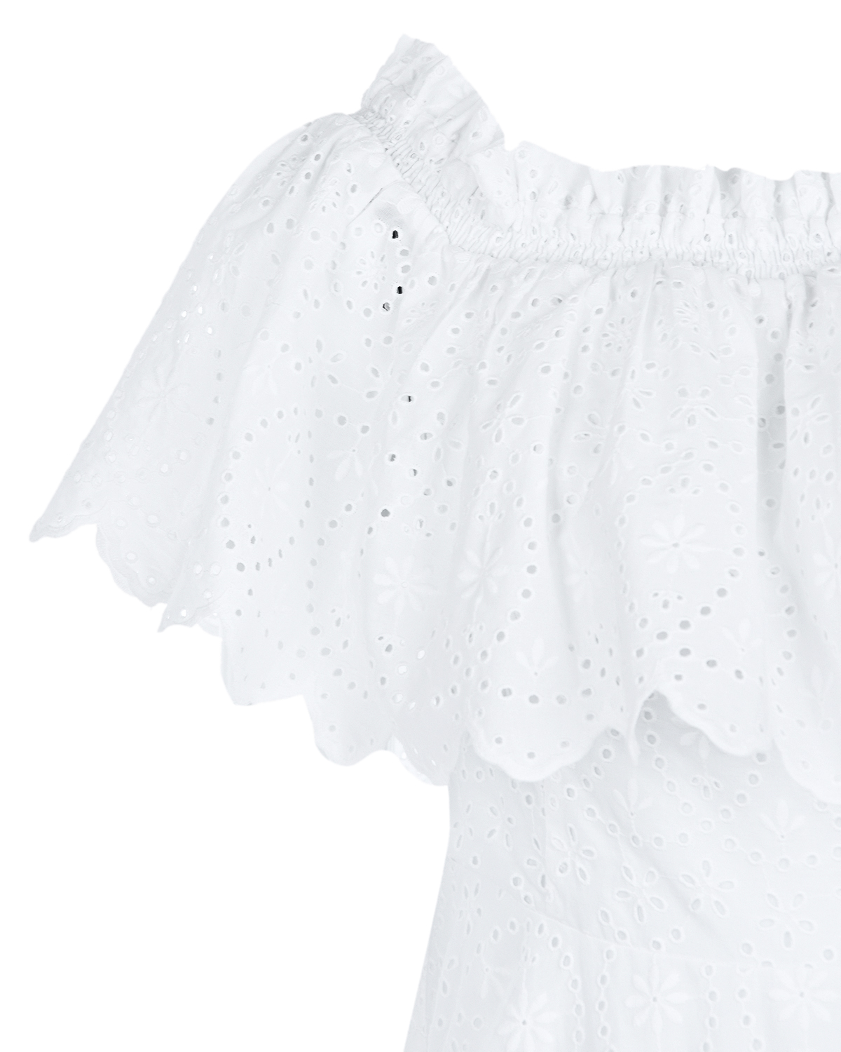Белое кружевное платье KHADI Charo Ruiz, размер 40, цвет белый - фото 7
