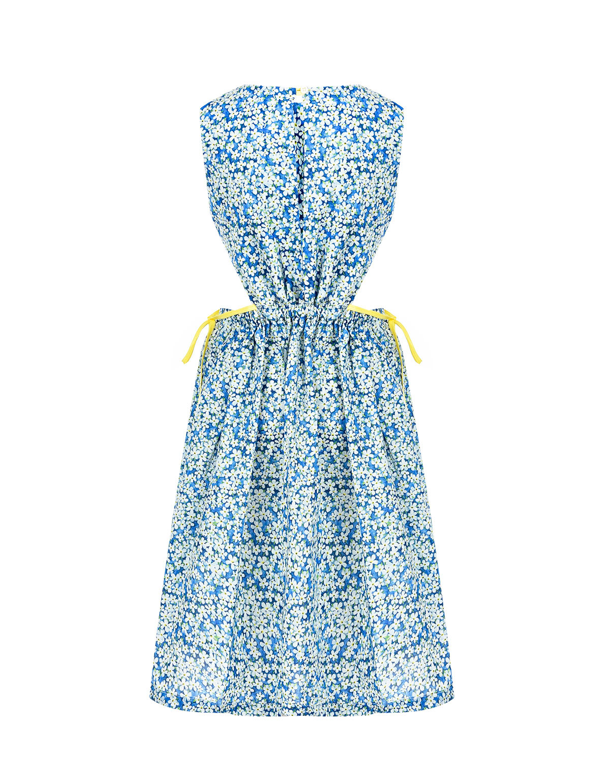 Приталенное платье с мелким цветочным принтом Arc-en-ciel детское - фото 2