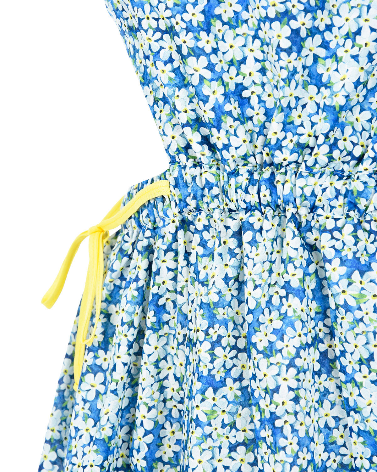 Приталенное платье с мелким цветочным принтом Arc-en-ciel детское - фото 3
