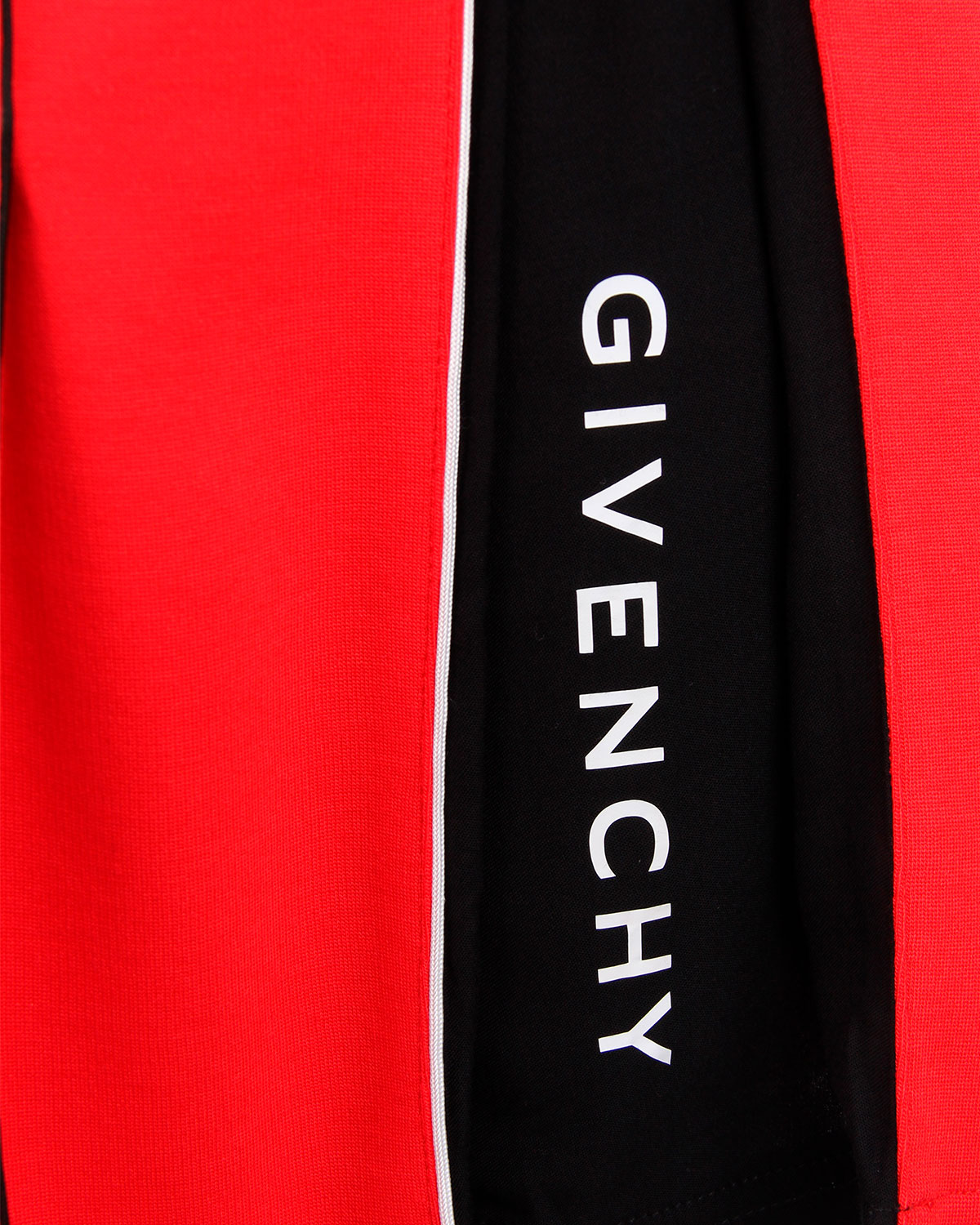 Красное платье со встречной складкой и логотипом Givenchy детское - фото 3