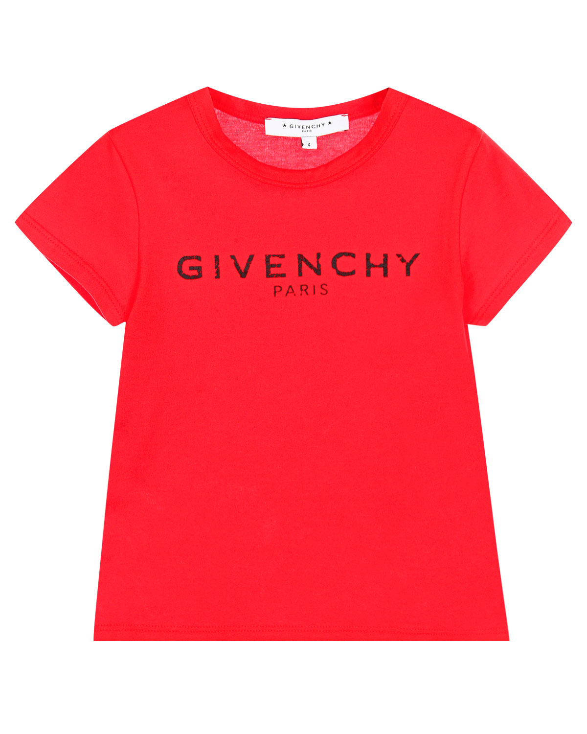 Красная футболка с удлиненным краем Givenchy детская