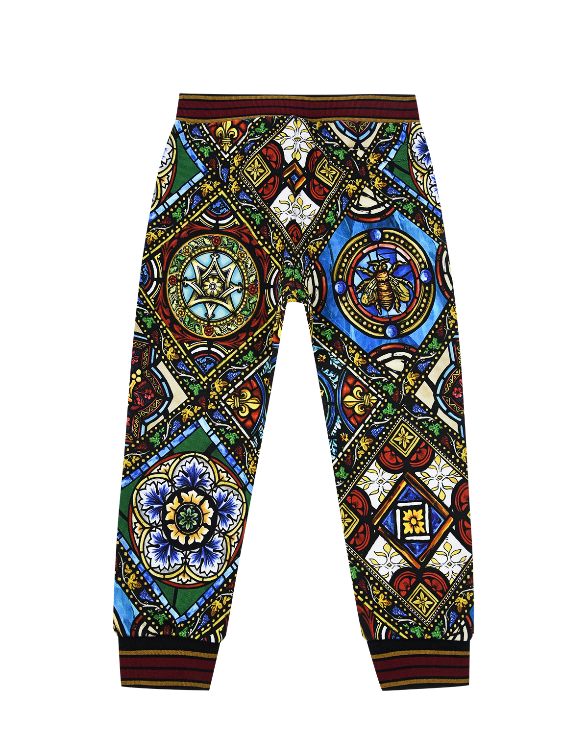 Спортивные брюки с принтом "Витражи" Dolce&Gabbana детские - фото 2
