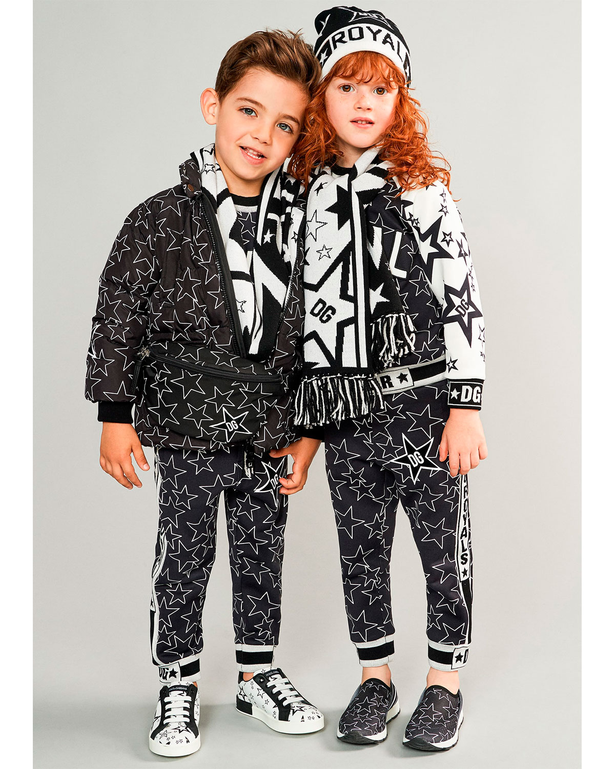 Спортивные брюки с принтом "Звезды" Dolce&Gabbana детские - фото 2