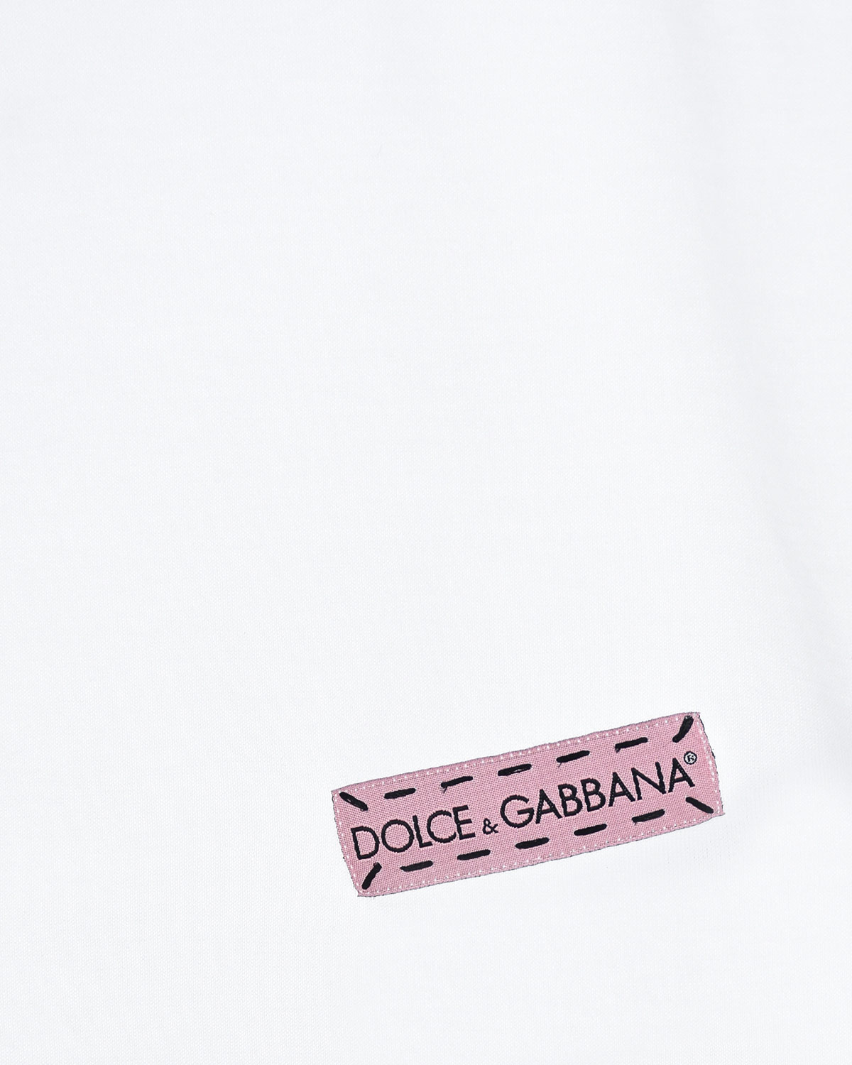 Футболка с декоративной отделко ворота Dolce&Gabbana детская - фото 3