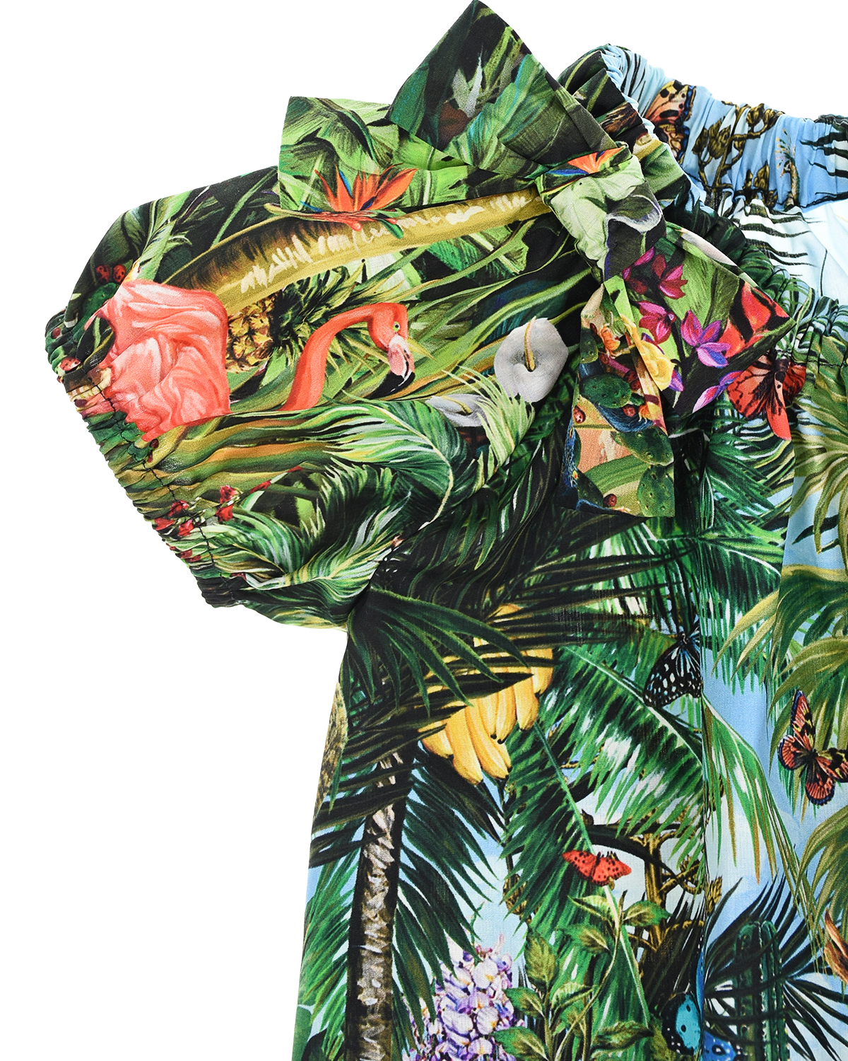 Платье с принтом "джунгли" Dolce&Gabbana детское - фото 7