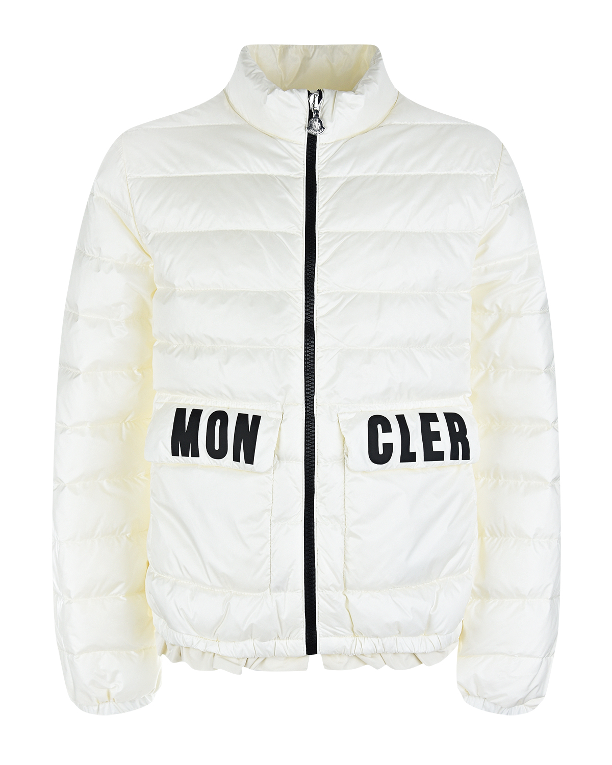 

Пуховая куртка с отделкой рюшами Moncler, Белый, Пуховая куртка с отделкой рюшами Moncler