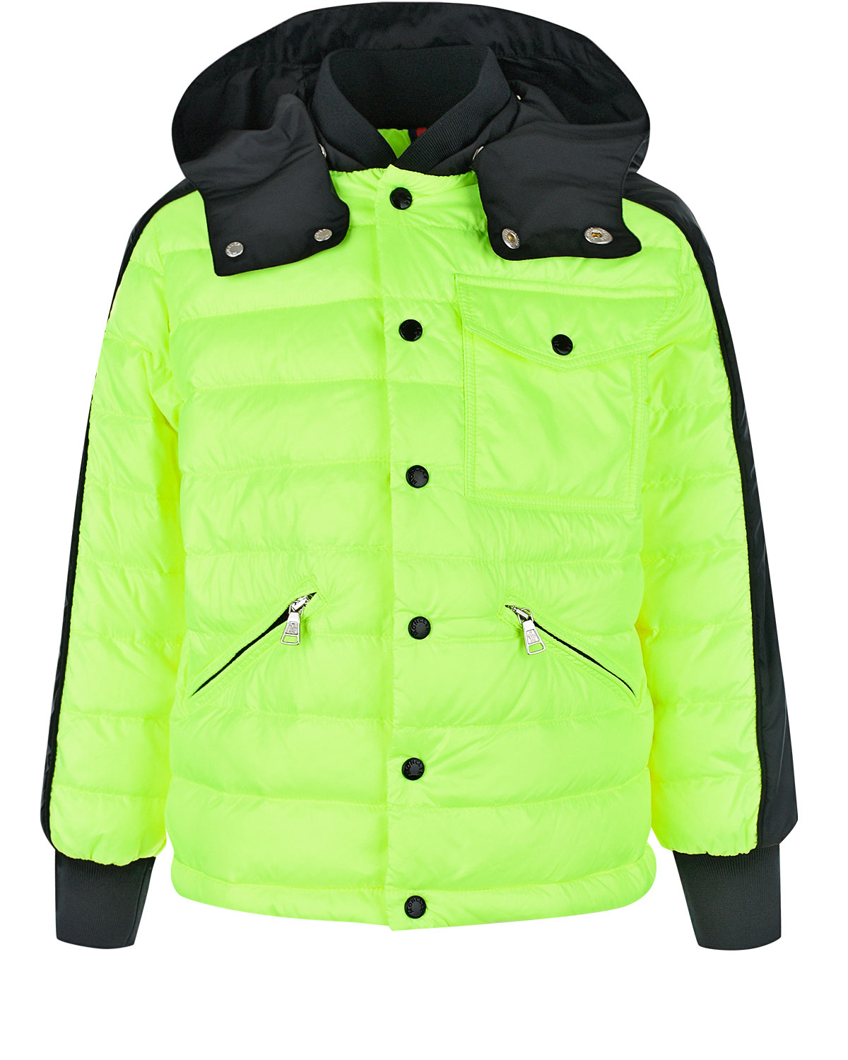 Стеганая куртка с контрастными деталями Moncler детская - фото 1