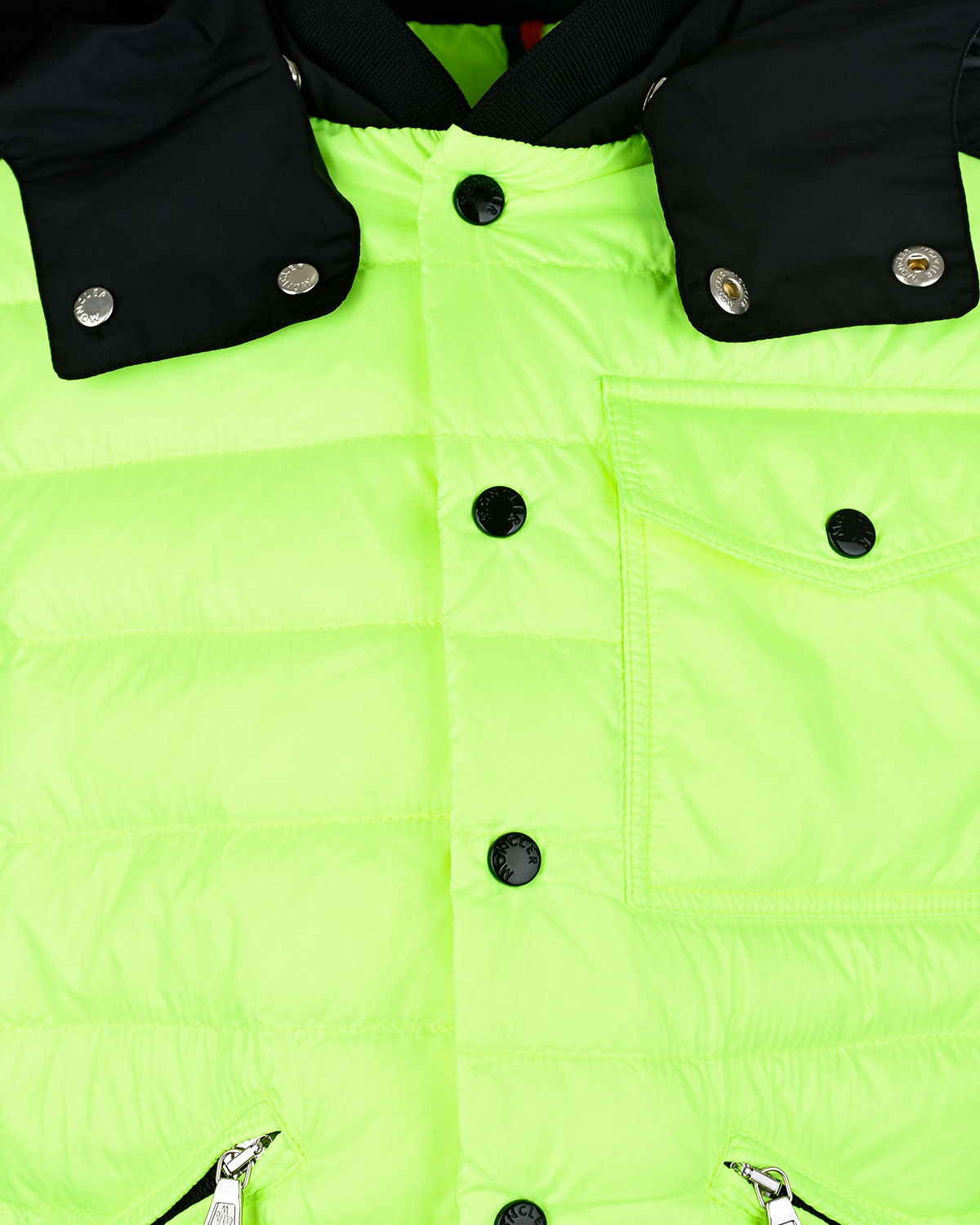 Стеганая куртка с контрастными деталями Moncler детская - фото 3