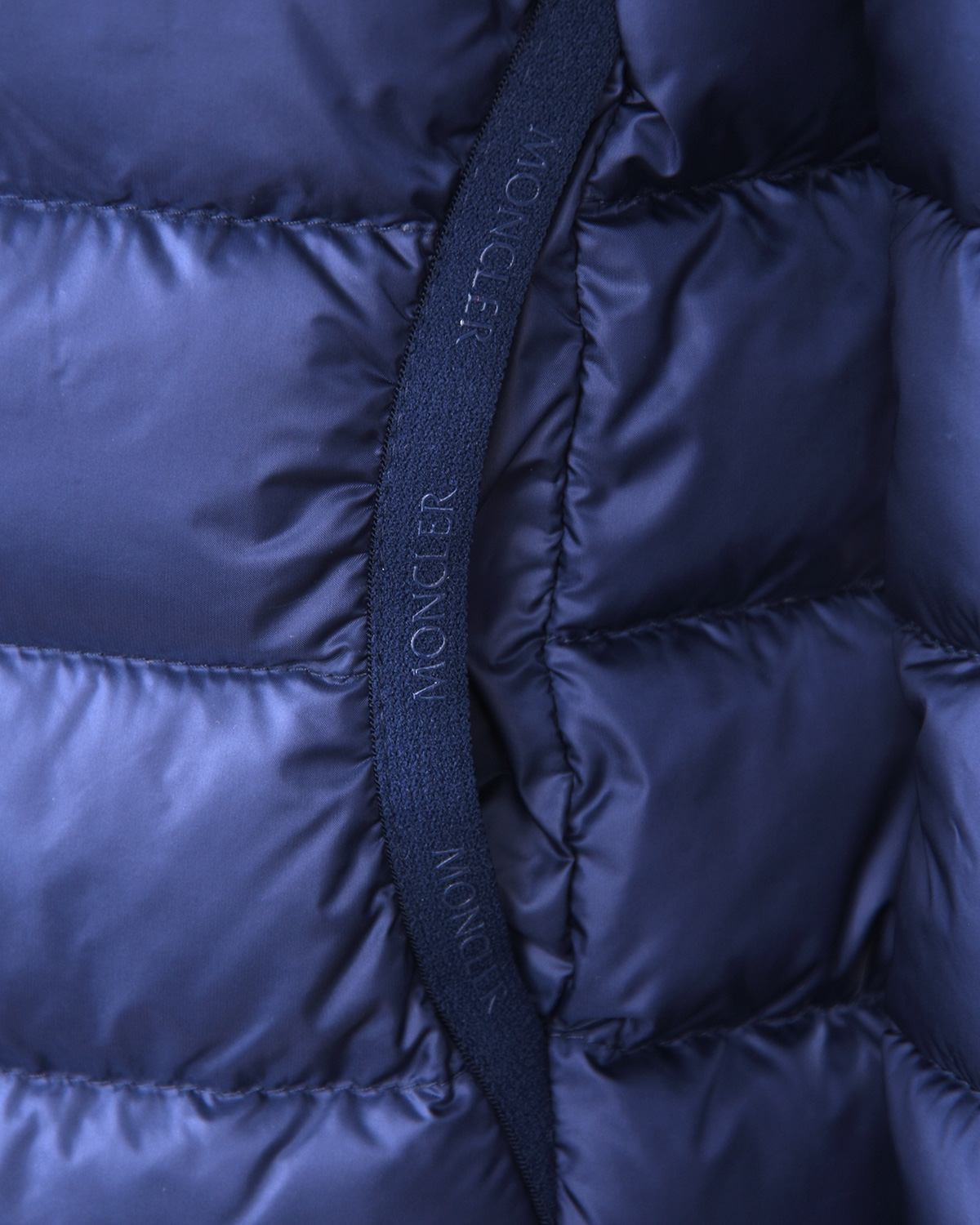 Синий стеганый пуховик Moncler детский - фото 4