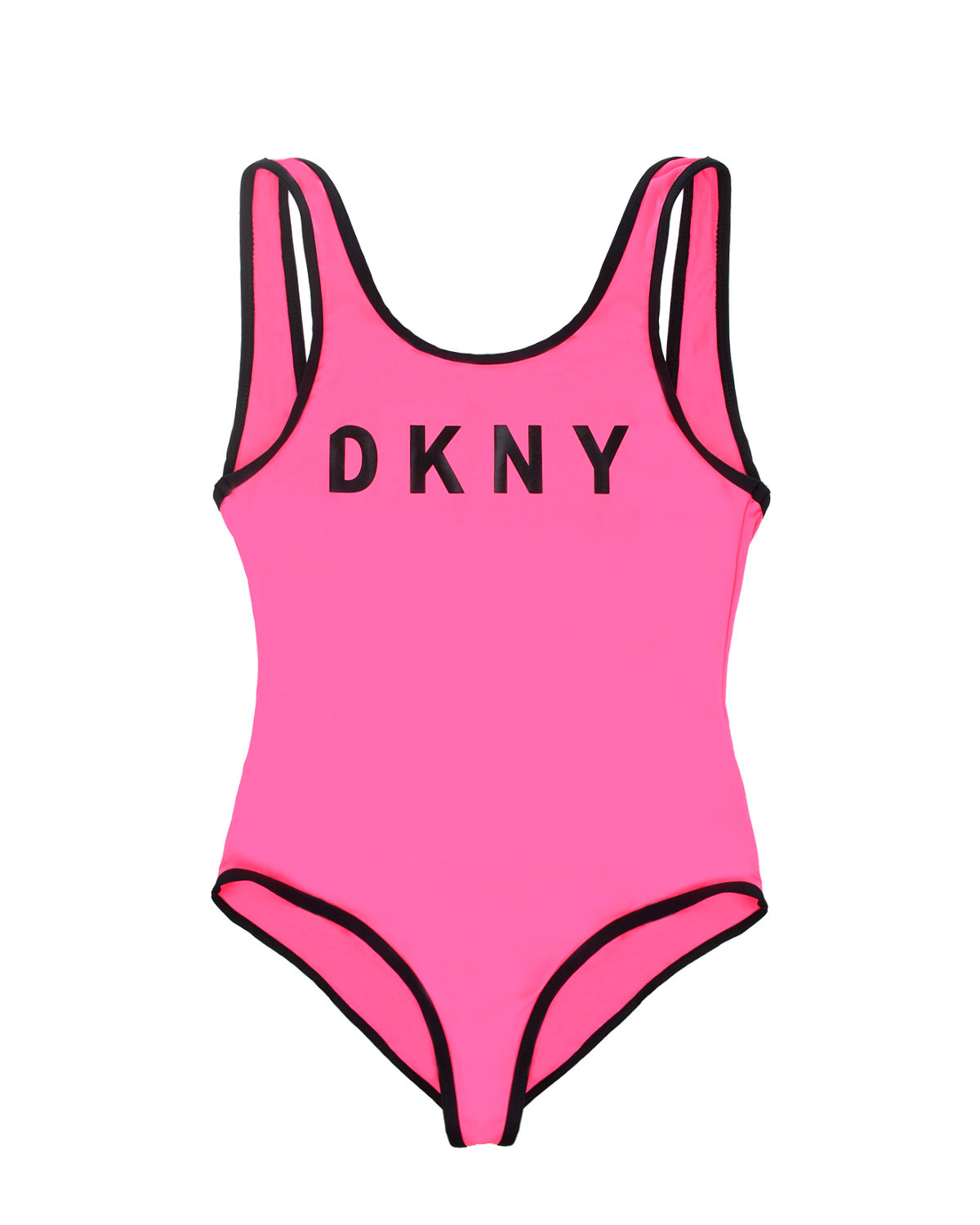 Закрытый купальник с контрастной отделкой DKNY детский
