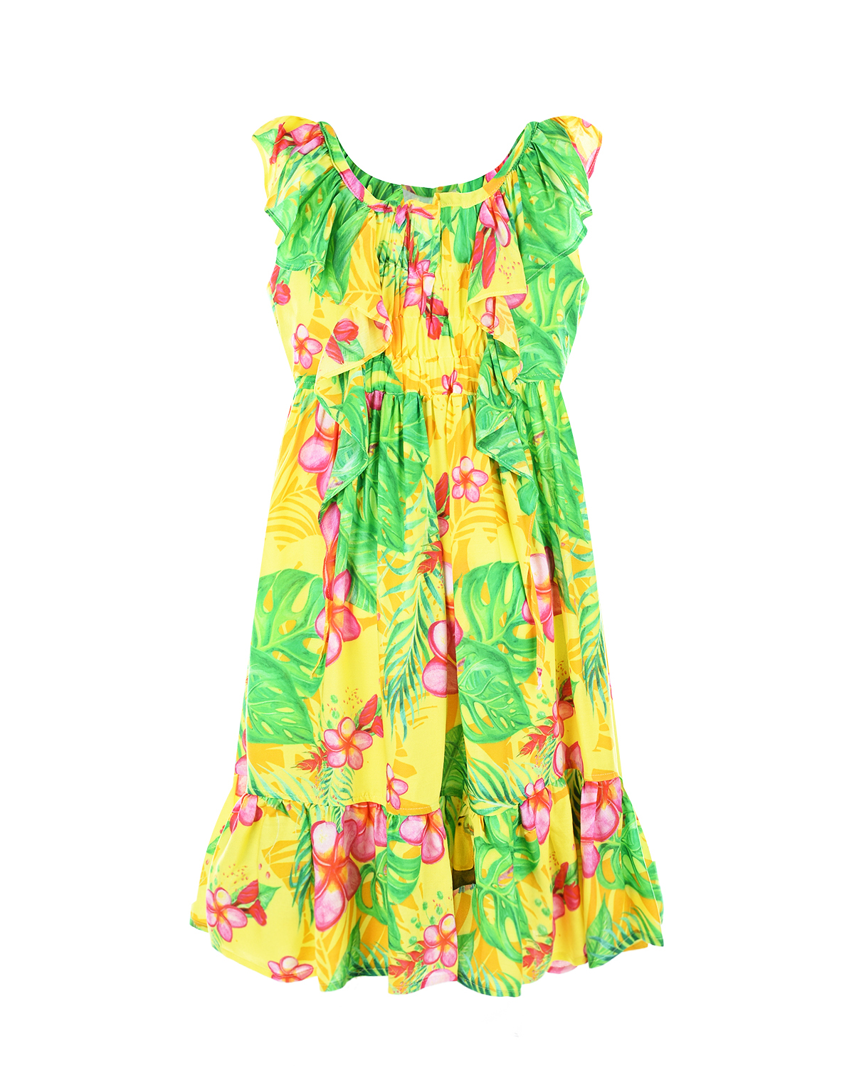 Пляжное платье с цветочным принтом Aletta детское - фото 2