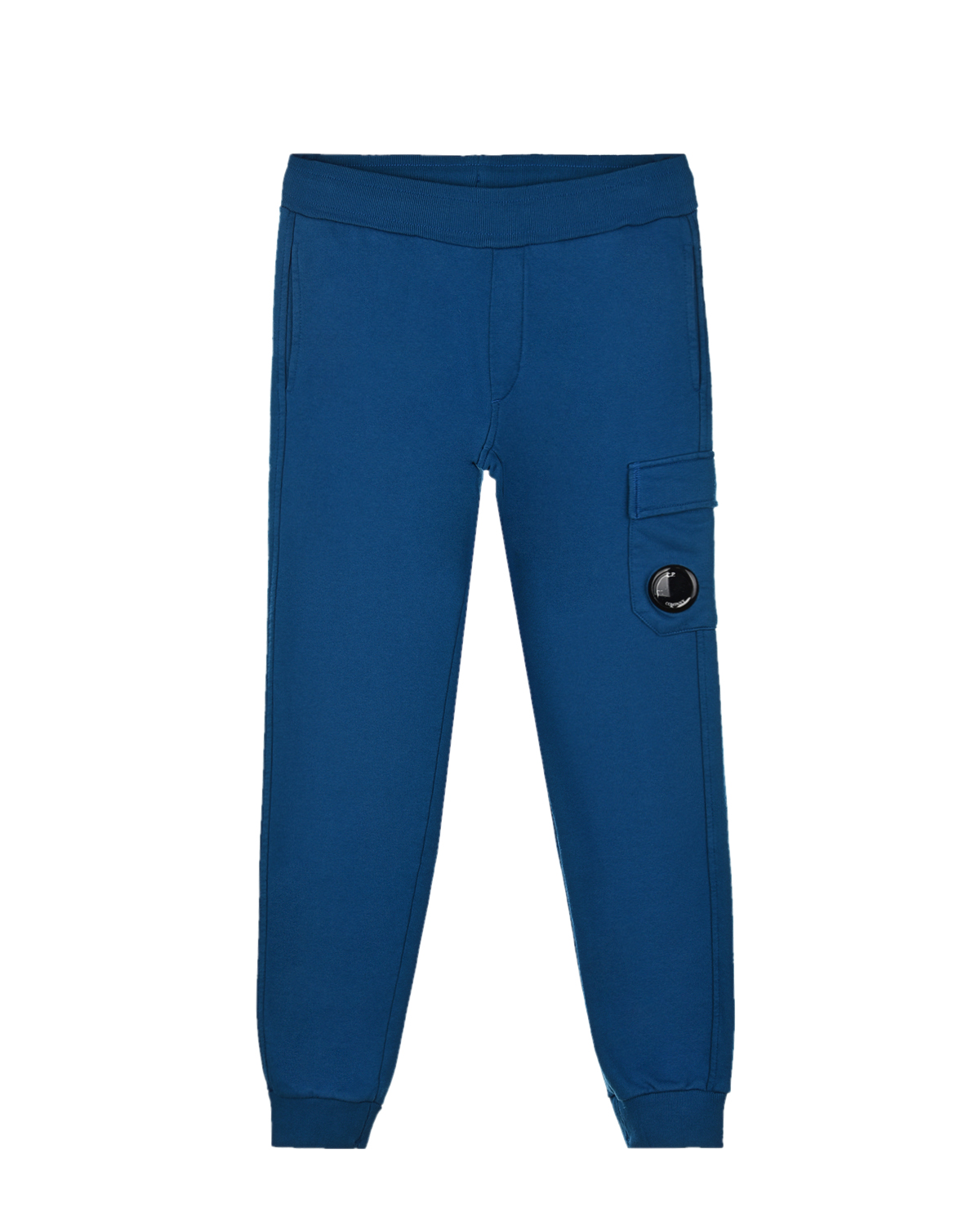 Синие спортивные брюки с карманом-карго CP Company детские, размер 140, цвет синий - фото 1