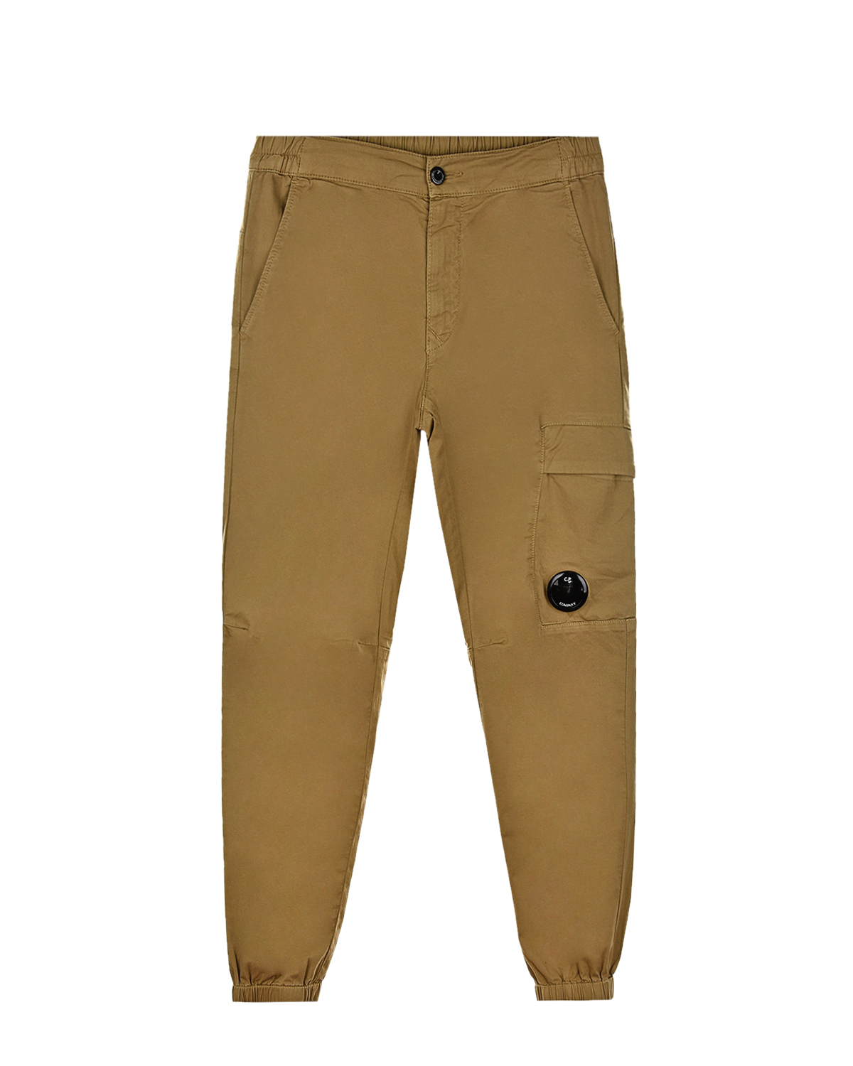 Бежевые спортивные брюки с карманом-карго CP Company детские, размер 140, цвет бежевый - фото 1