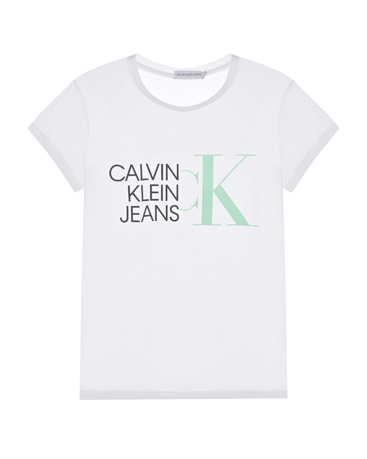 Белая футболка с логотипом Calvin Klein детская, размер 176, цвет белый - фото 1