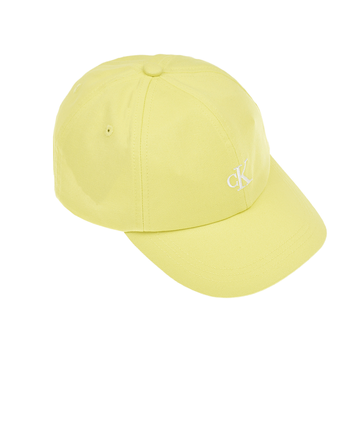 Желтая бейсболка с белым логотипом Calvin Klein детская