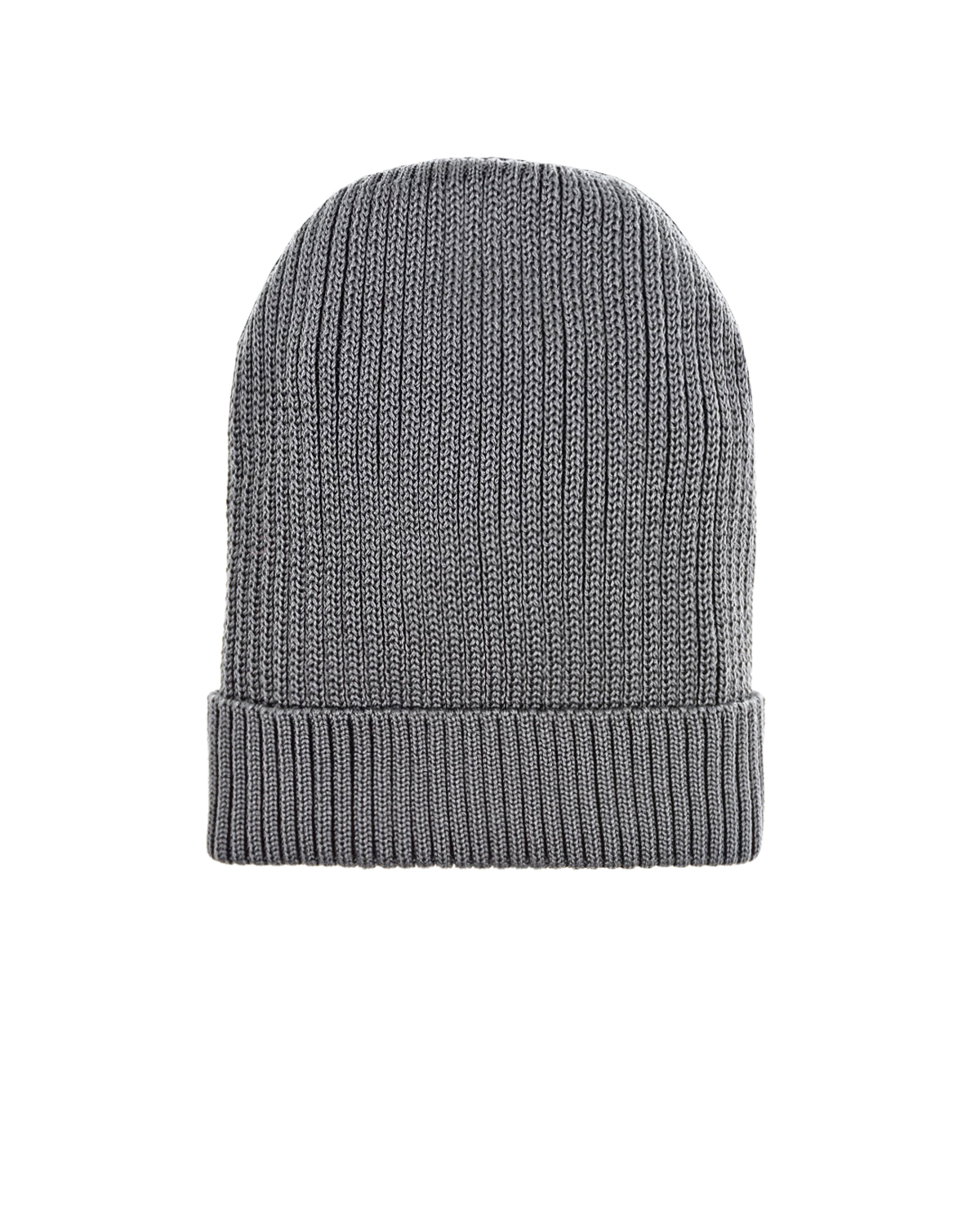 Темно-серая шапка с отворотом Catya детское, размер 53, цвет серый - фото 1