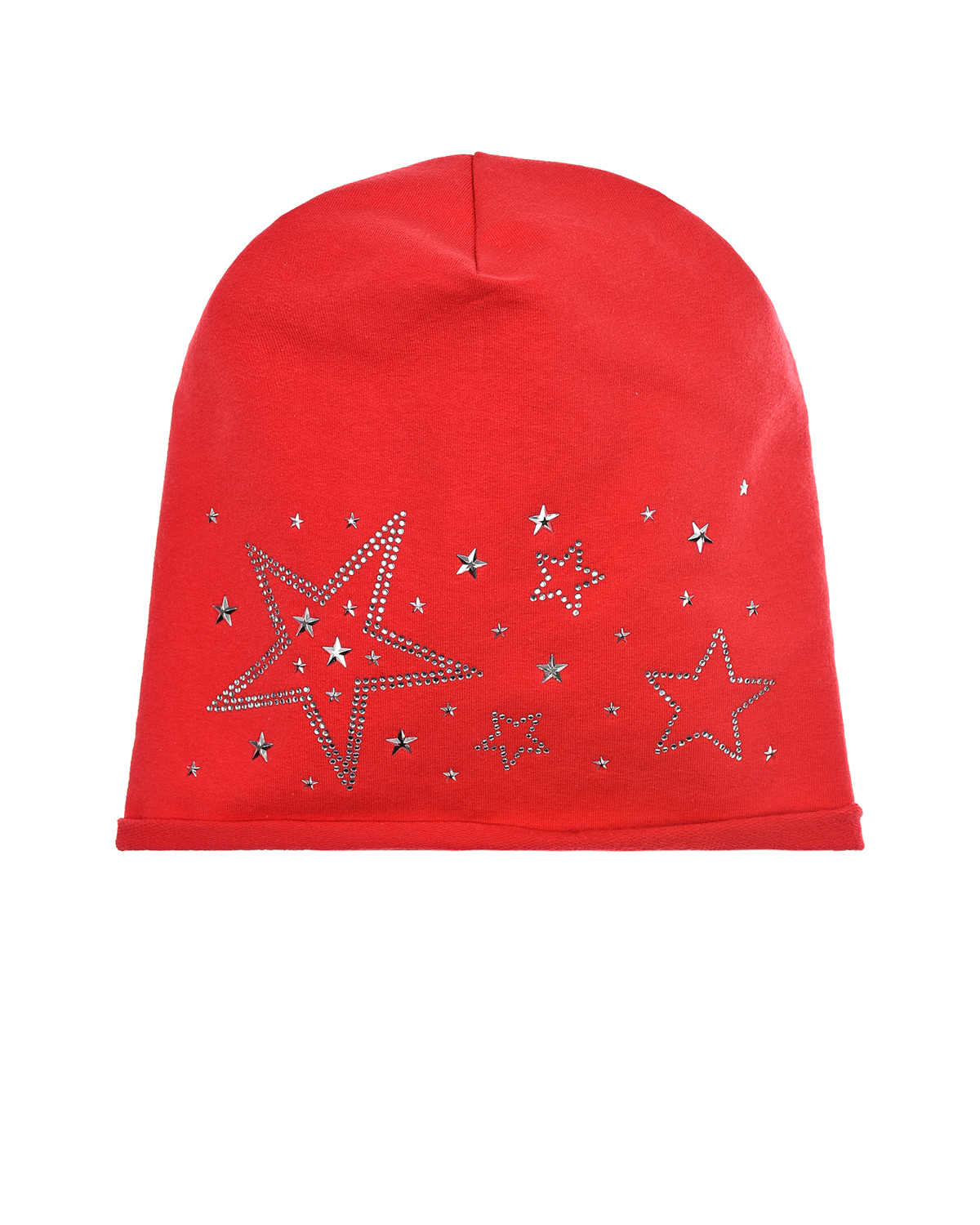 Красная шапка со звездами из страз Catya детская, размер 51, цвет красный - фото 1