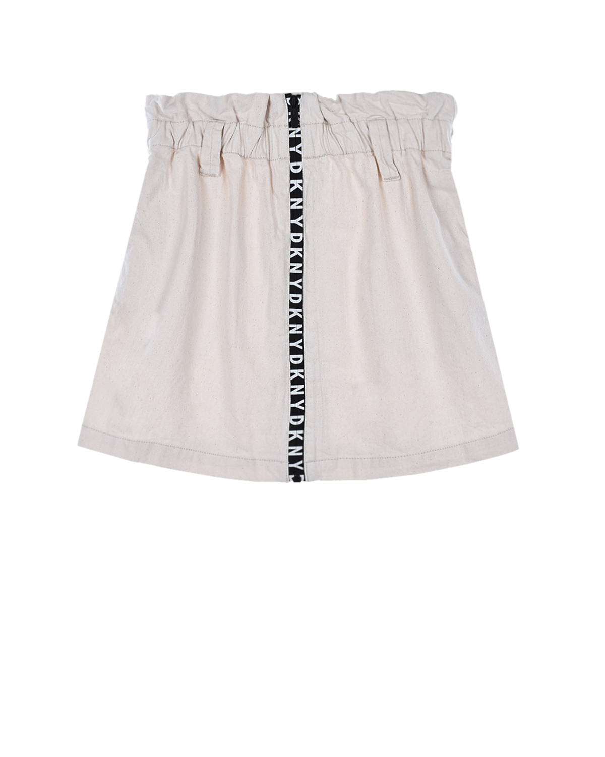 Купить Кремовая юбка на молнии DKNY детская, Кремовый, 100%хлопок