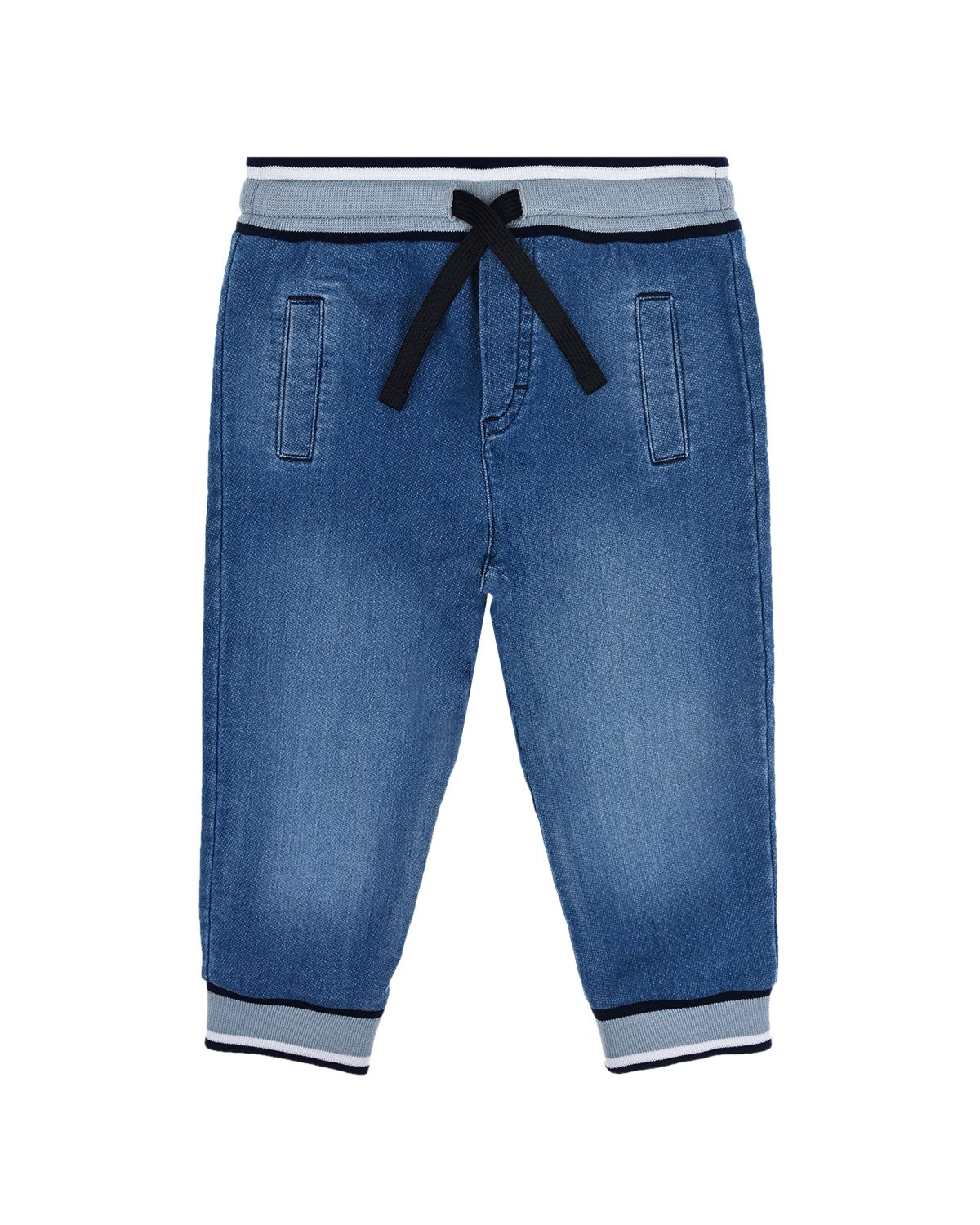 Купить Голубые джинсовые брюки Dolce&Gabbana детские, Голубой, 87%хлопок+11%полиэстер+2%эластан