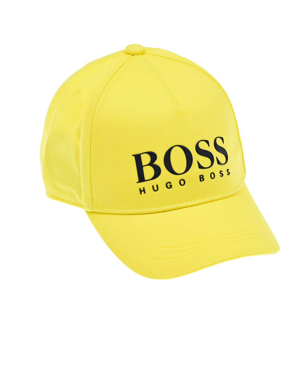 Желтая бейсболка с черным логотипом Hugo Boss детская, размер 54, цвет желтый - фото 1