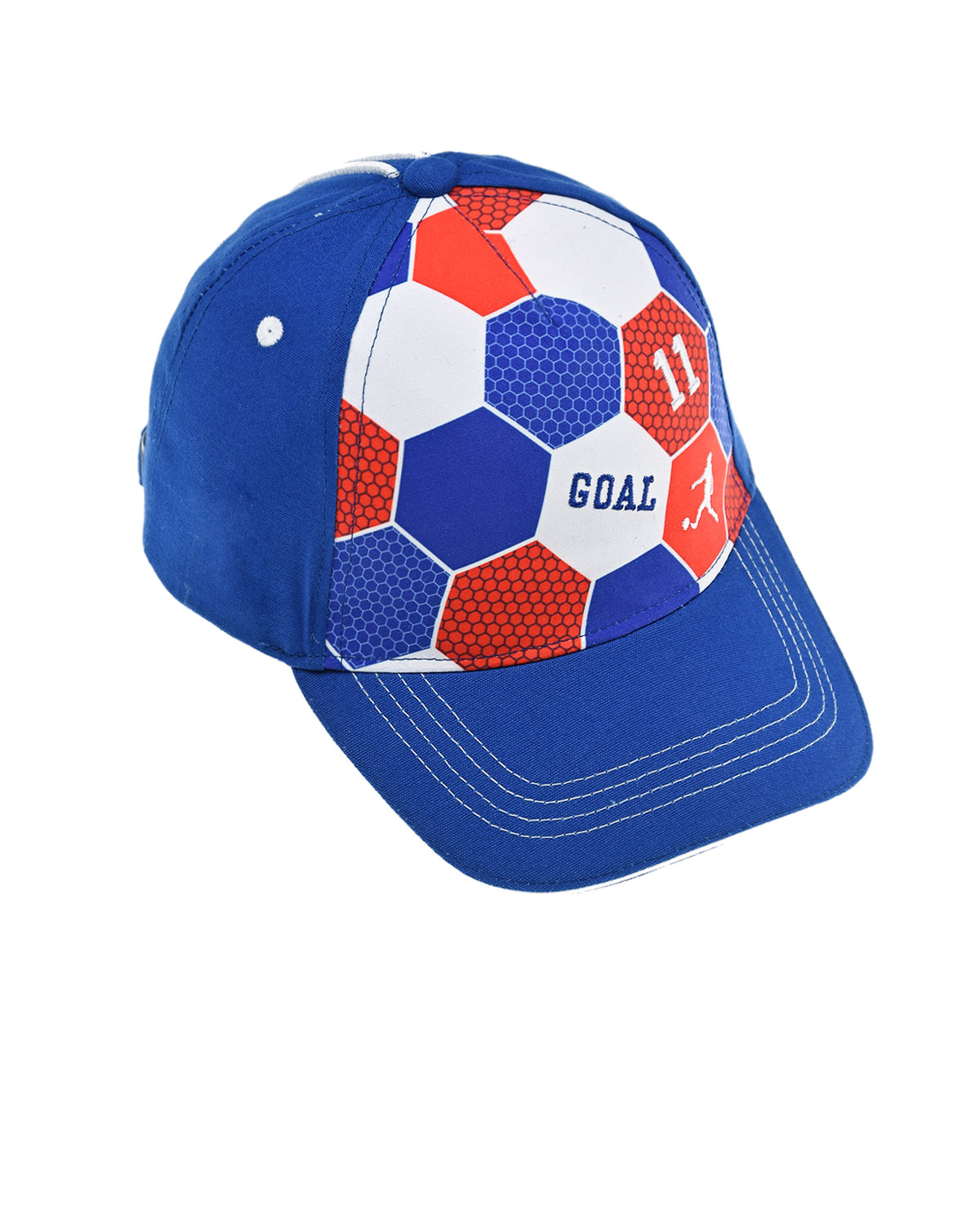 Синяя кепка с принтом "футбольный мяч" MaxiMo детская, размер 51, цвет синий - фото 1
