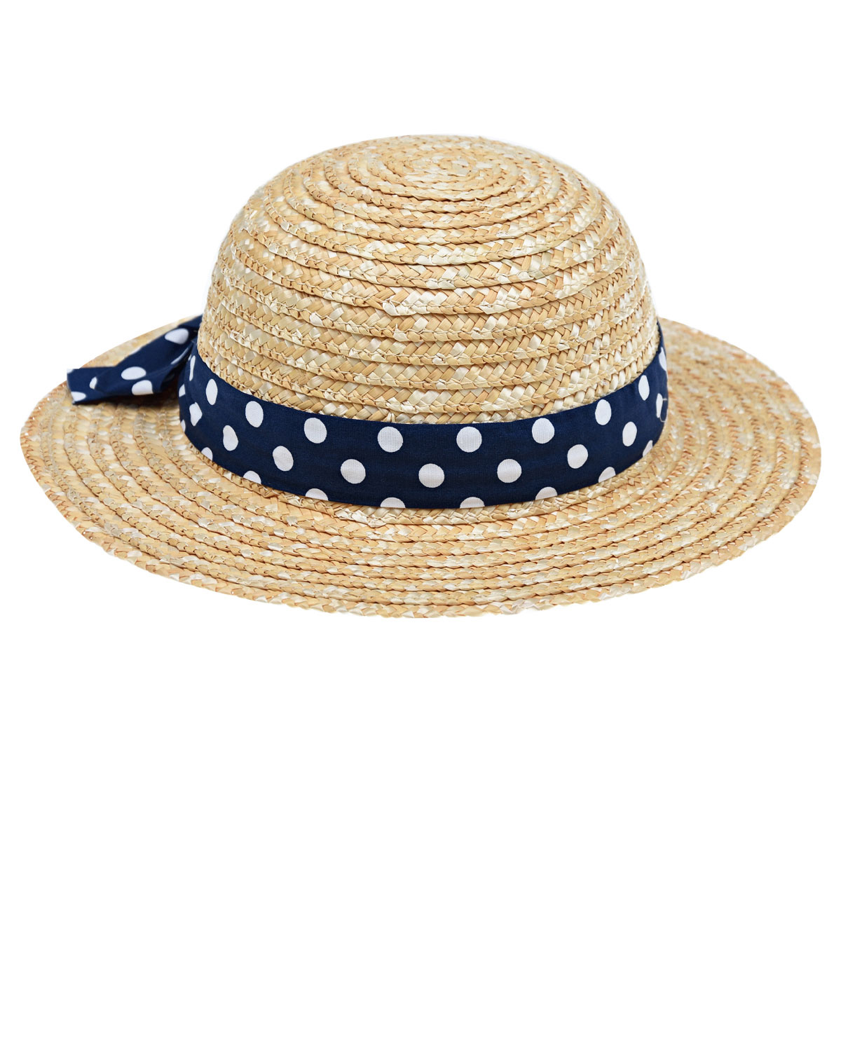 Соломенная шляпа с лентой MaxiMo детская, размер 51, цвет бежевый