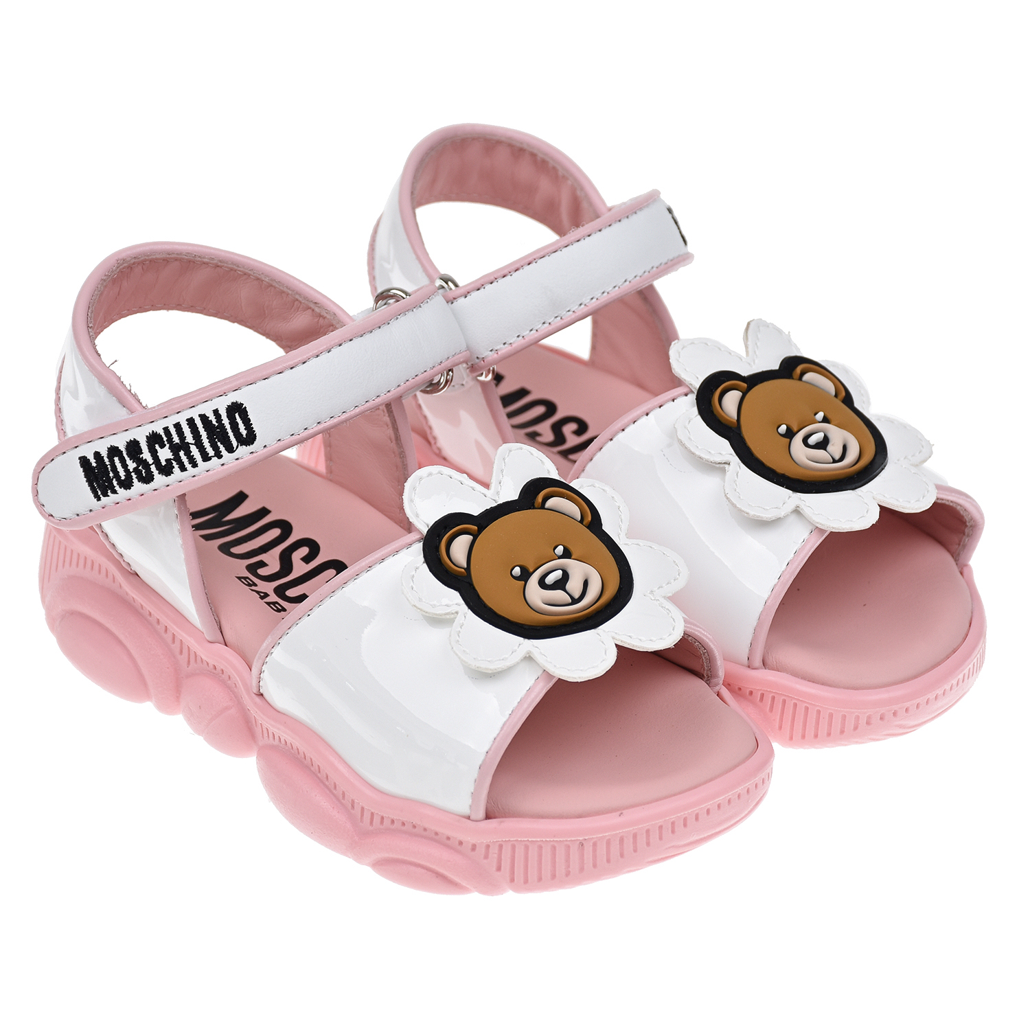 Босоножки с аппликацией &quot;мишка&quot; Moschino детские