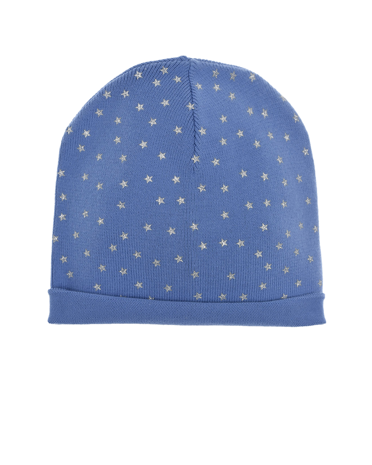 Голубая шапка с серебристыми звездочками Regina детская, размер 51, цвет голубой - фото 1