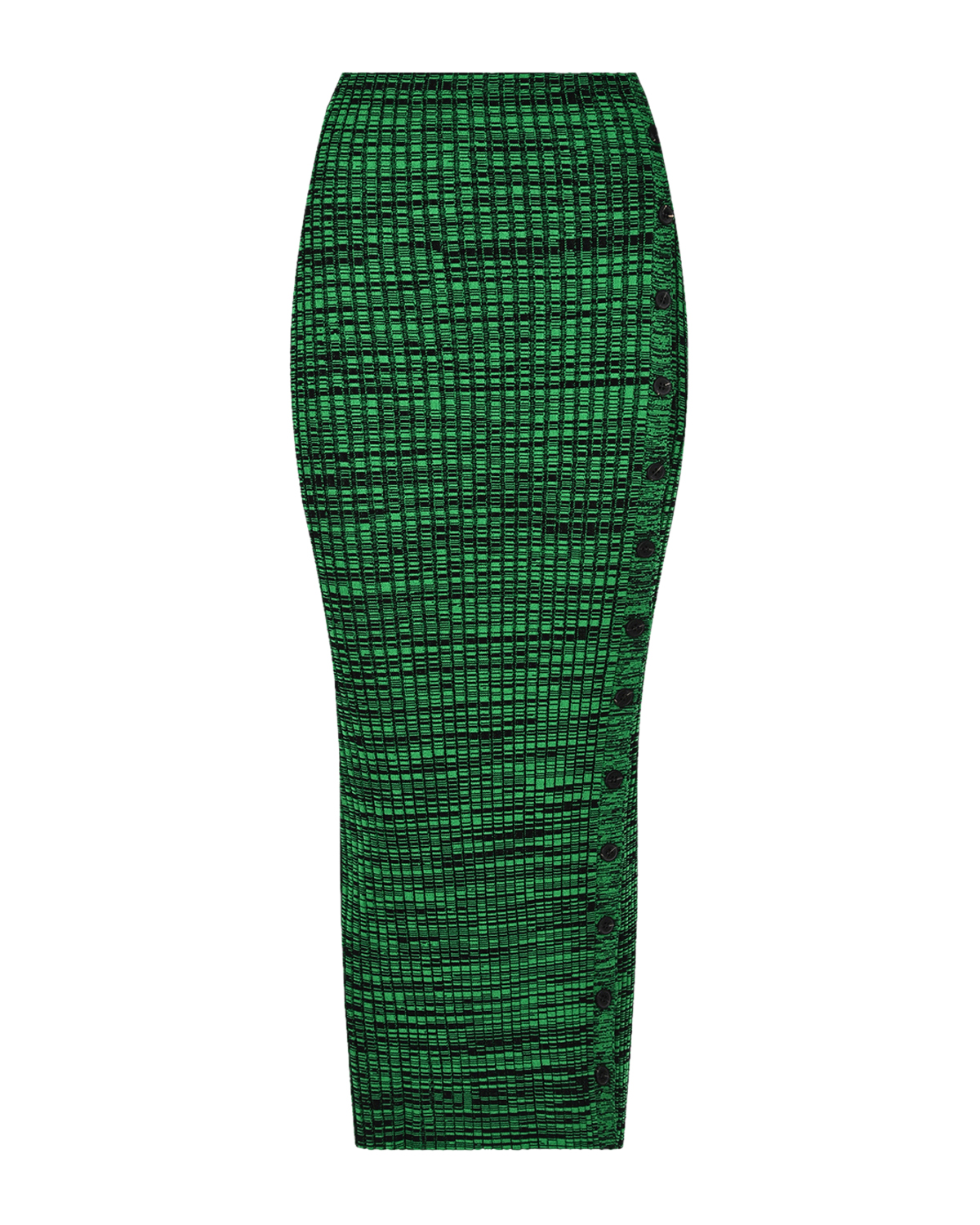Зеленая вязаная юбка Self Portrait, размер 42, цвет зеленый - фото 1