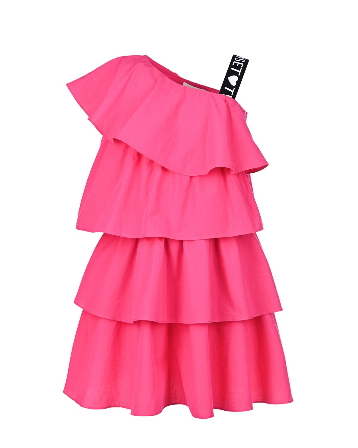 Платье цвета фуксии с воланами TWINSET детское, размер 140 - фото 1