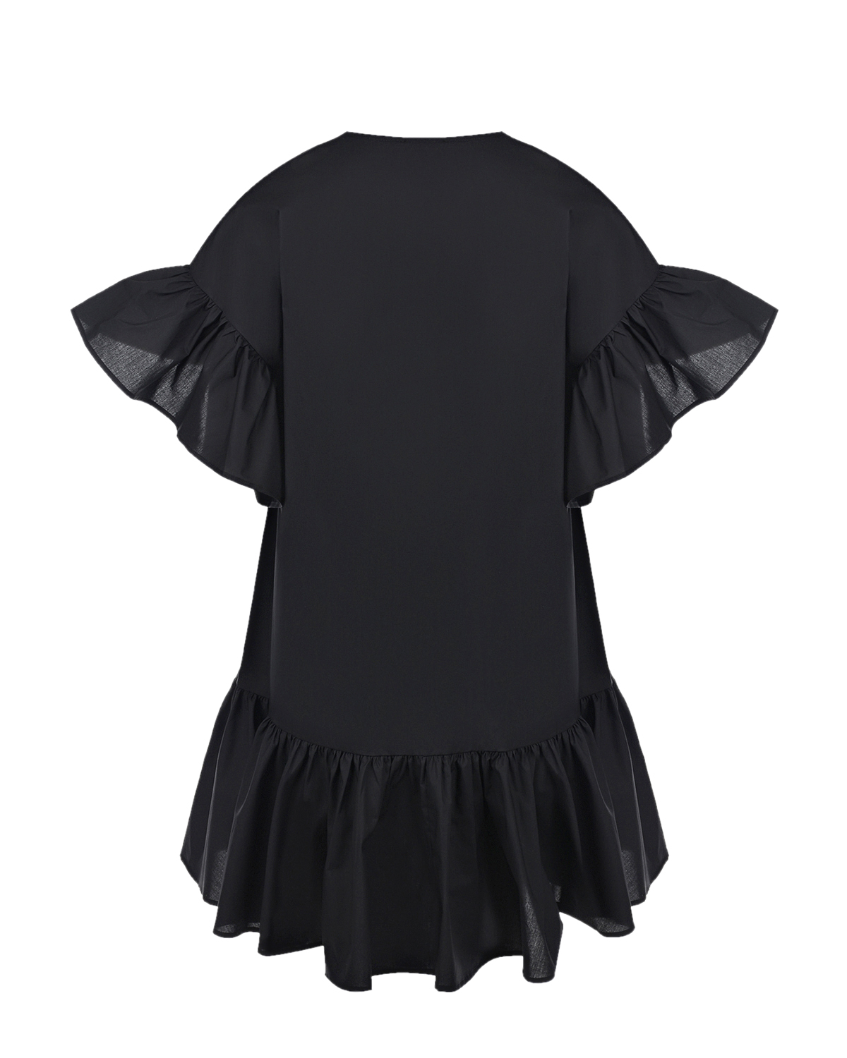Черное асимметричное платье Attesa, размер 38, цвет черный - фото 5