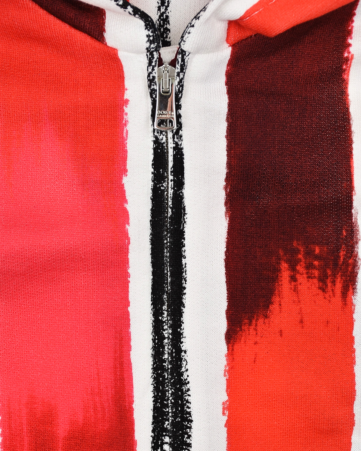 Спортивная куртка в красно-белую полоску Dolce&Gabbana детская, размер 68, цвет мультиколор - фото 3
