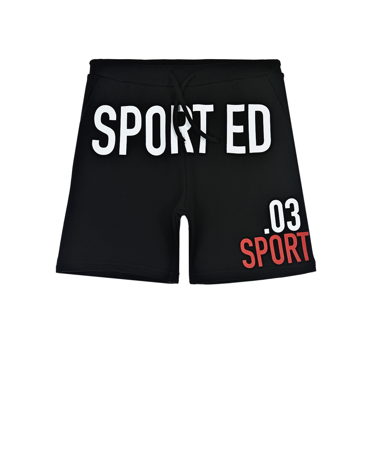Бермуды с принтом "Sport Ed" Dsquared2 детские, размер 152, цвет черный - фото 1