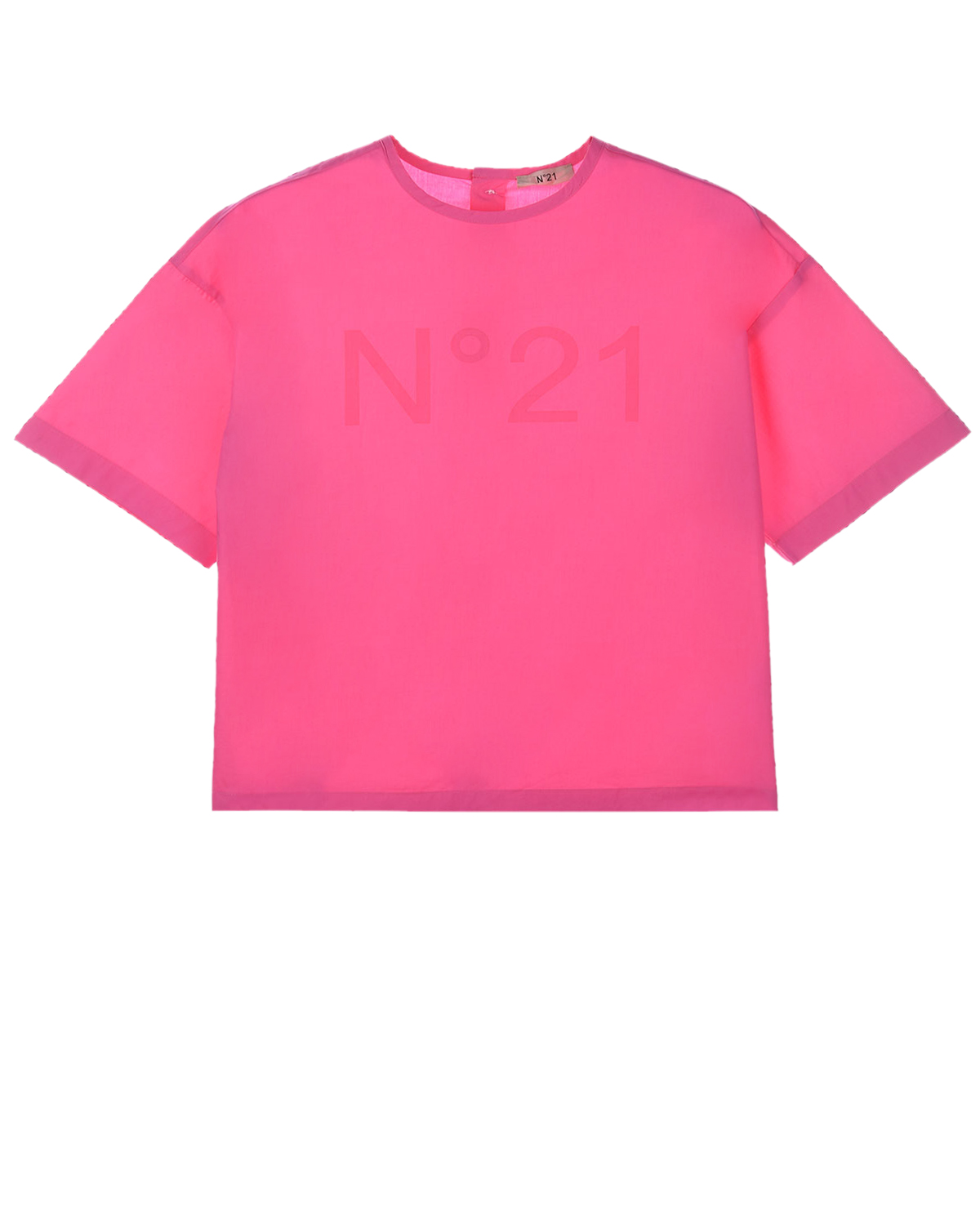 Розовая футболка на пуговицах No. 21