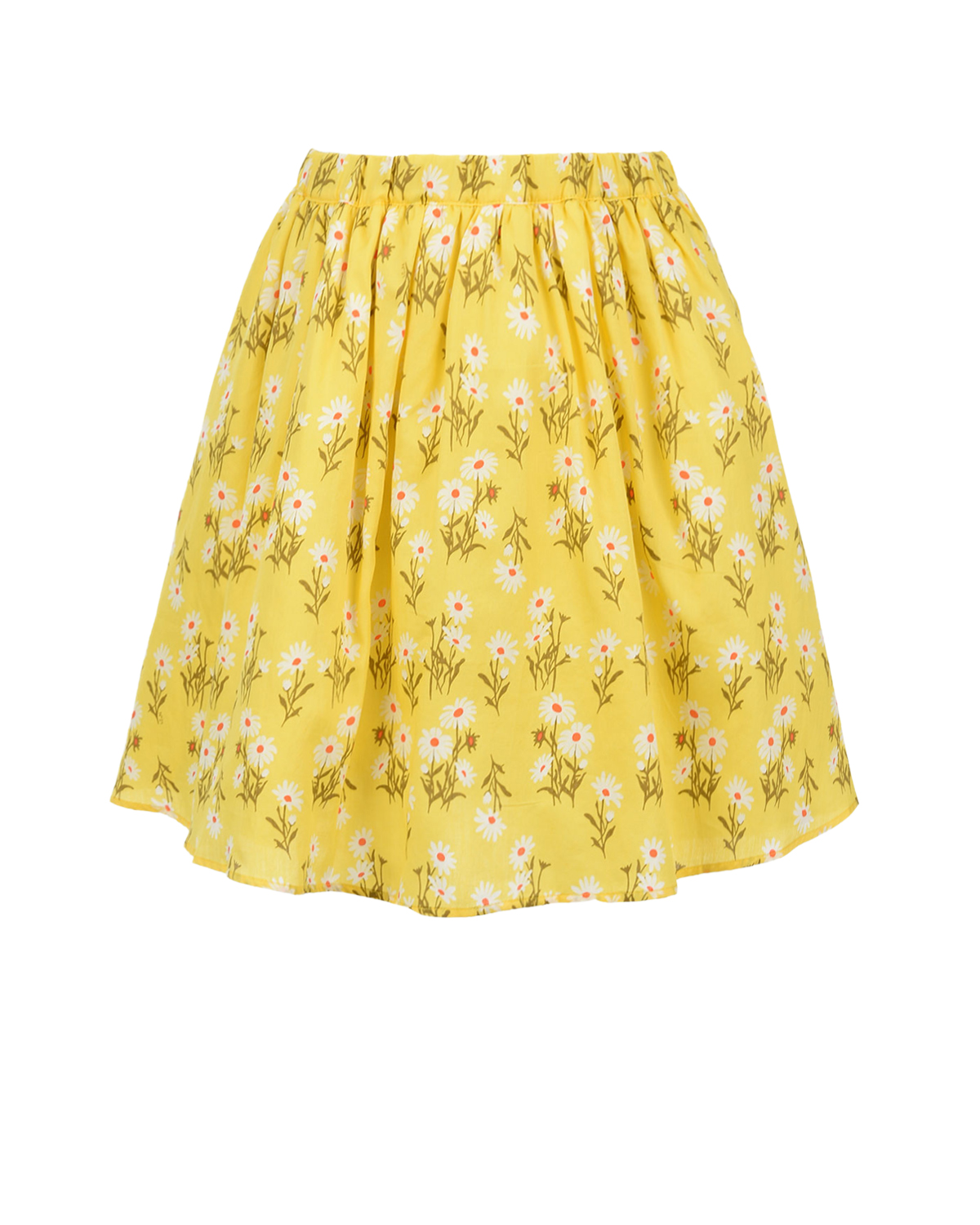 Желтая юбка с цветочным принтом No. 21