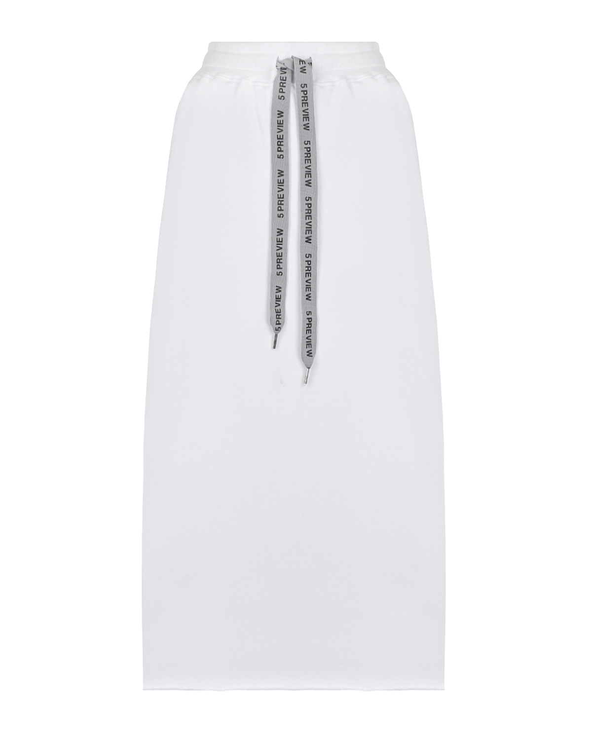Белая юбка в спортивном стиле 5 Preview, размер 40, цвет белый - фото 1