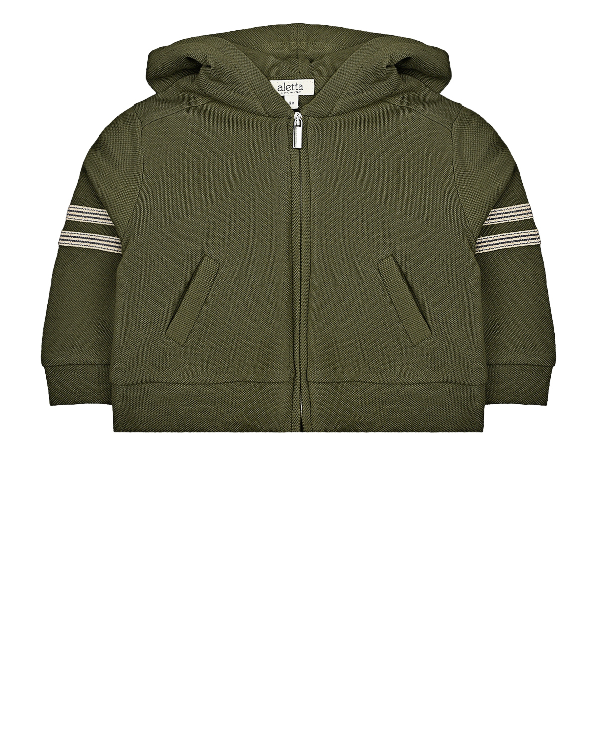 Зеленая спортивная куртка Aletta детская, размер 74, цвет зеленый - фото 1