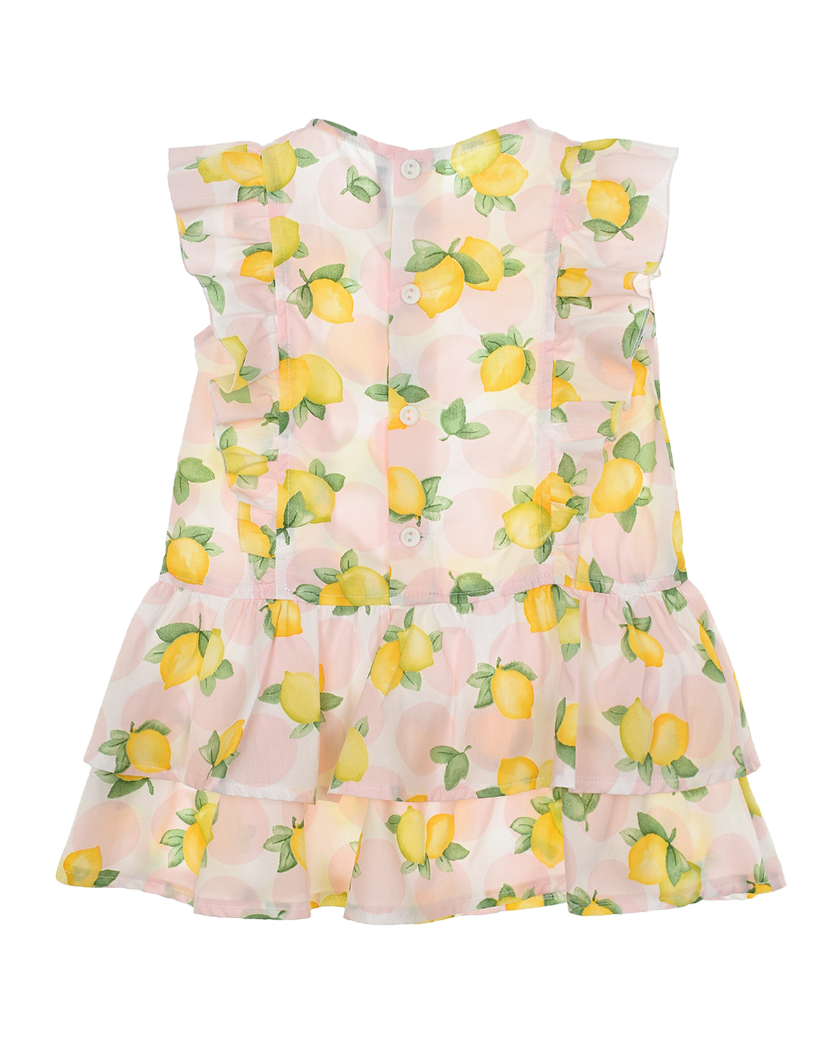 Платье с принтом "лимоны" Aletta детское, размер 80, цвет мультиколор - фото 2