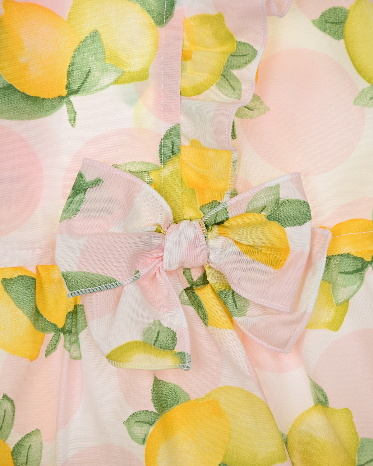 Платье с принтом "лимоны" Aletta детское, размер 80, цвет мультиколор - фото 4