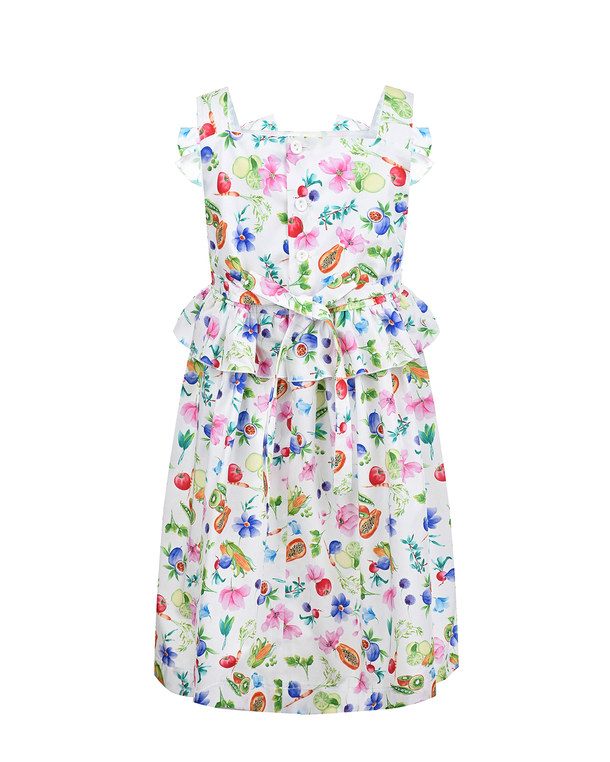 Хлопковое платье с цветочным принтом Aletta детское, размер 98 - фото 2