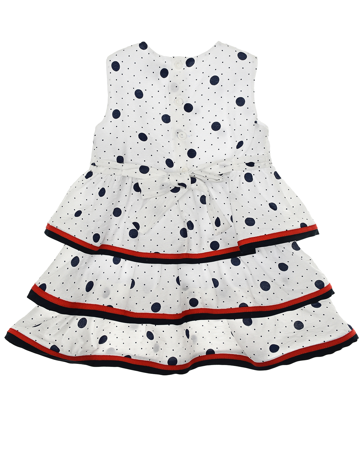 Платье в горошек с многослойной юбкой Aletta детское, размер 80, цвет мультиколор - фото 2