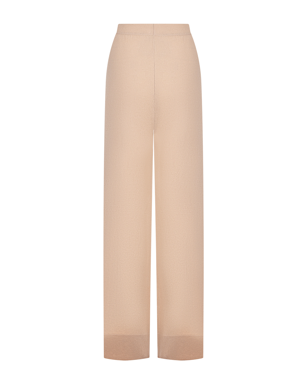 Бежевые широкие брюки из шерсти и кашемира Allude, размер 40, цвет бежевый - фото 5