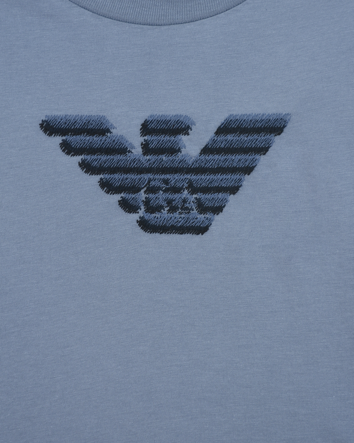 Серая футболка с логотипом Emporio Armani детская, размер 104, цвет серый - фото 3
