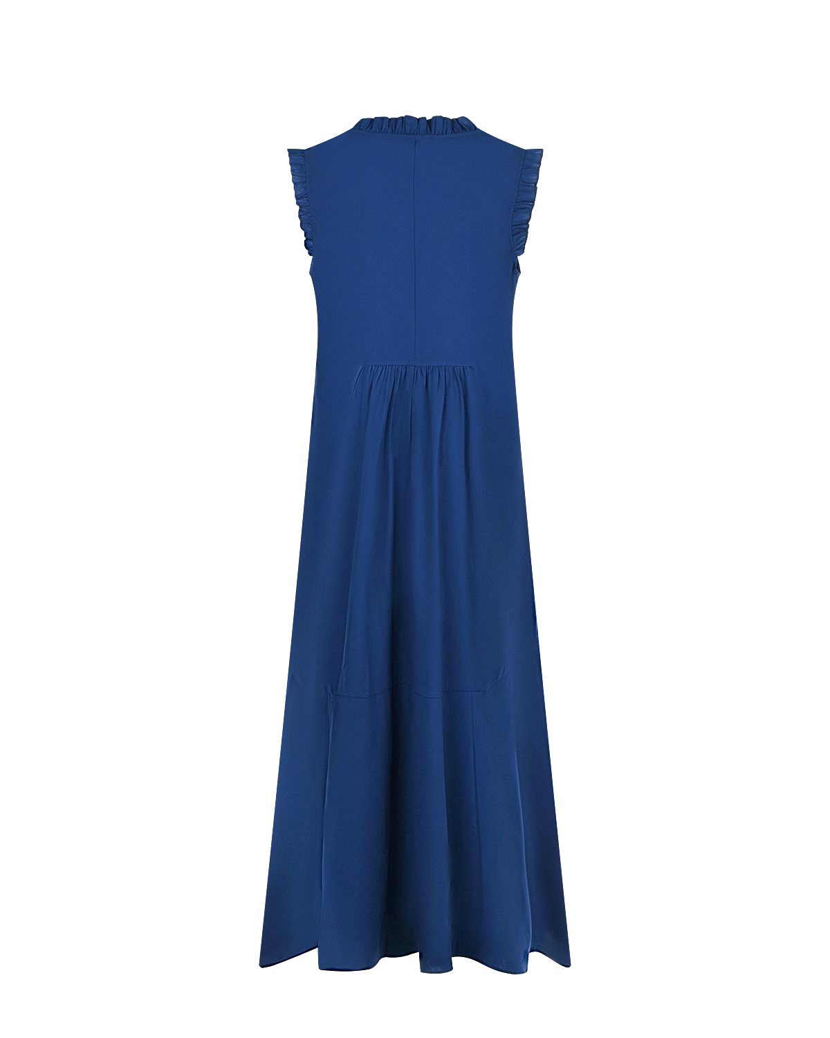 Синее платье с рюшами Attesa, размер 38, цвет синий - фото 5